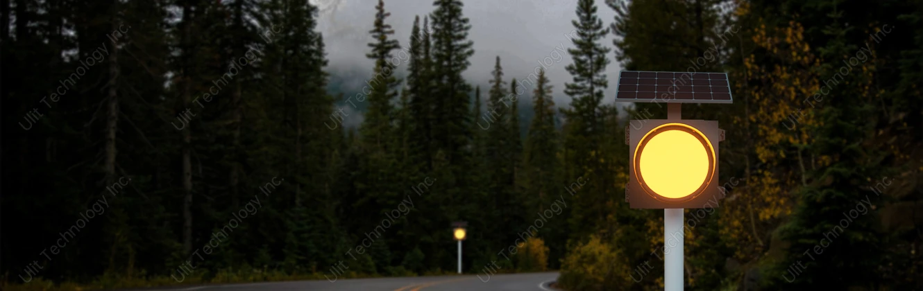 Blinking Yellow Traffic Light Banner Blinking Yellow Traffic Light Banner